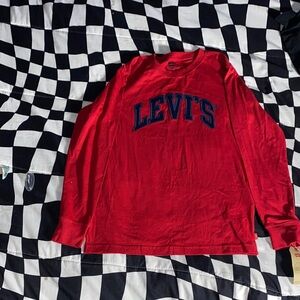 Levi's Vibrant Red Long Sleeve Tee